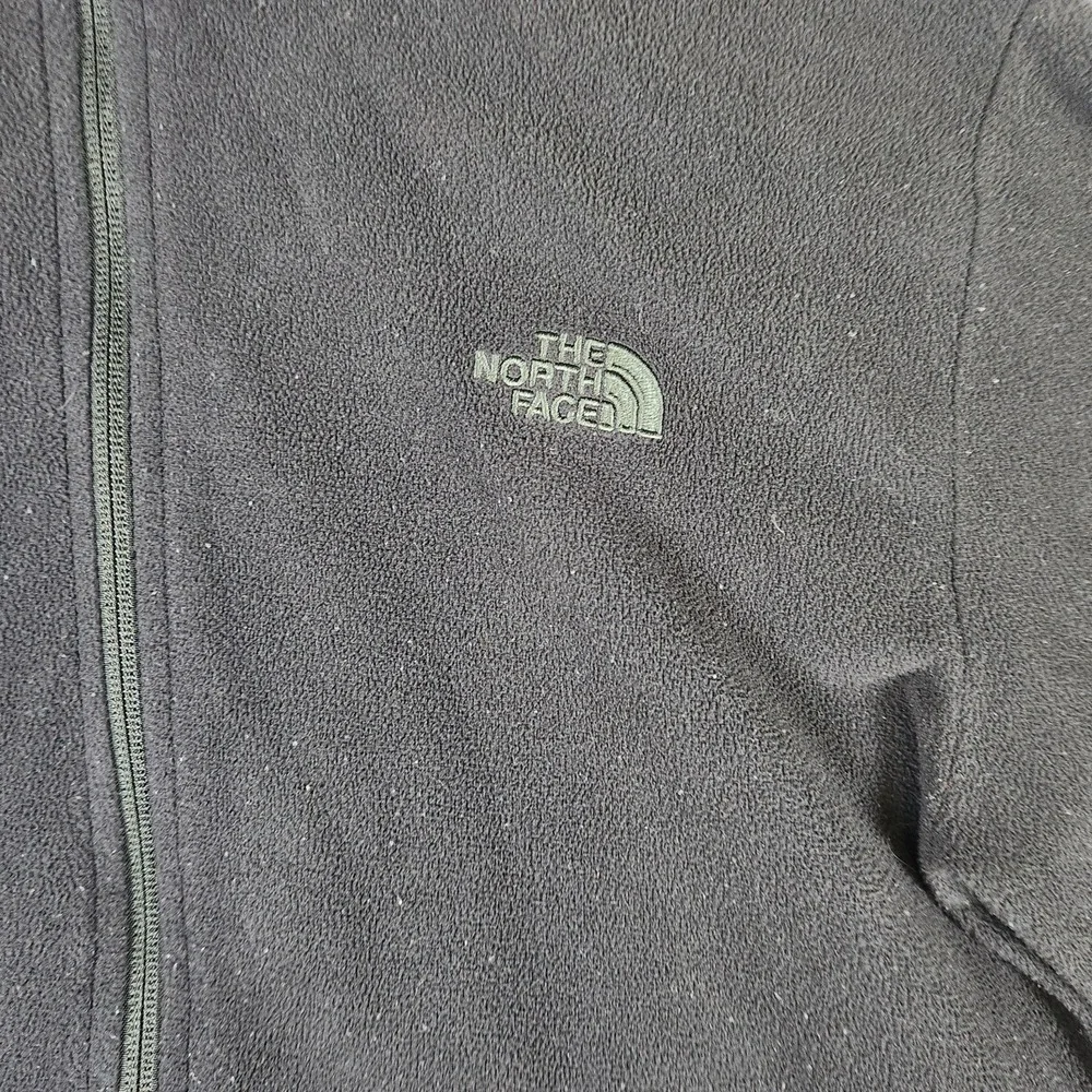 The North Face Mens M Black Fleece Jacket Full‎ Zip Outdoor Hiking Lightweight